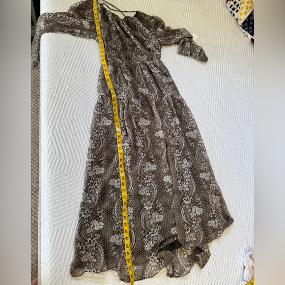 Anthro En Saison xs-s NWT Paisley Long Sleeve Maxi Dress - Picture 14 of 15